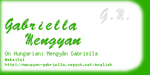 gabriella mengyan business card