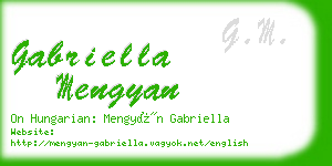 gabriella mengyan business card